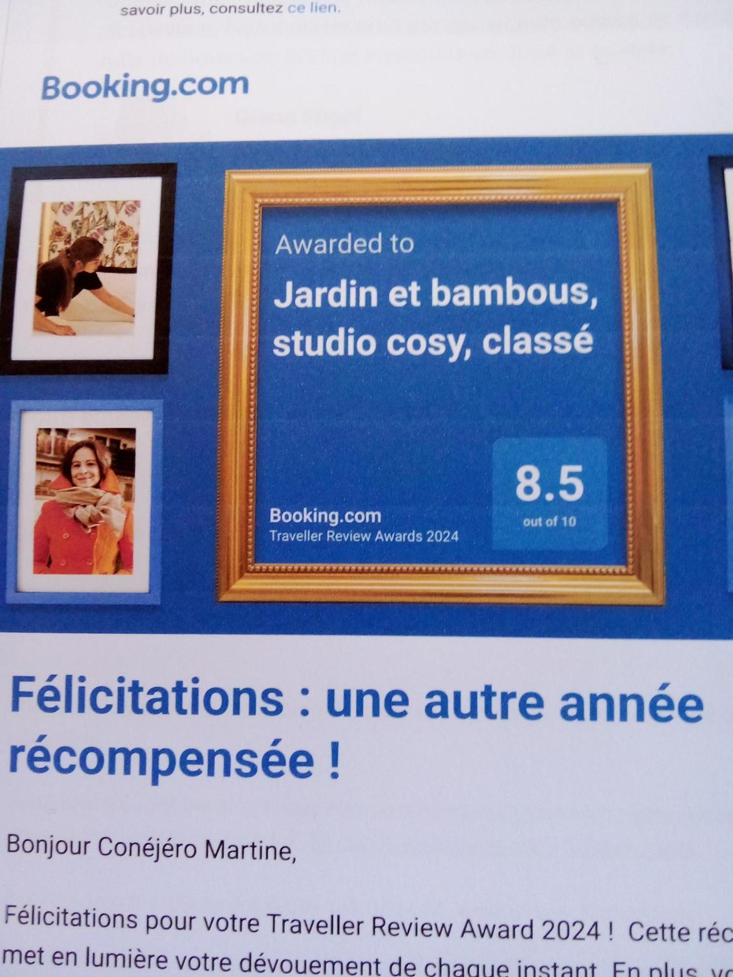 Jardin Et Bambous, Studio Cosy, Classe 2 Etoiles 마르세이앙 외부 사진